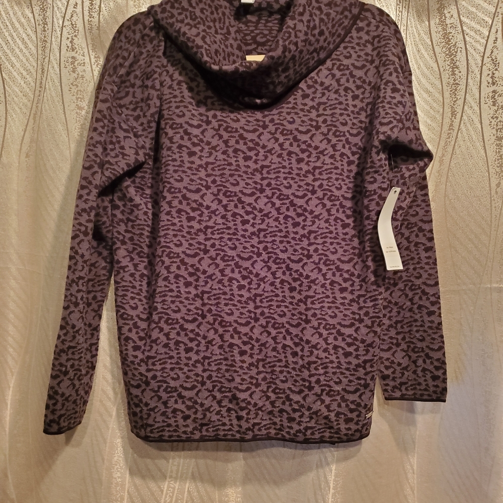 Calvin Klein Leopard Pullover Sweater